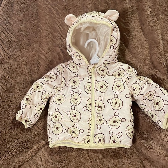 Disney Pooh Bear infant/toddler winter jacket with adorable ears on hood. 18 mo - Picture 1 of 5